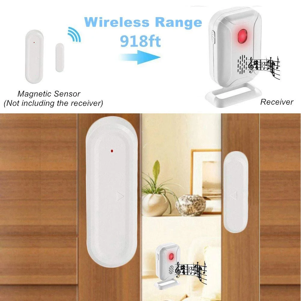 

Anti Theft Hotel Universal Home Alarm Magnetic Wireless Security Window Emergency Door Sensor Part Sensitive Guard