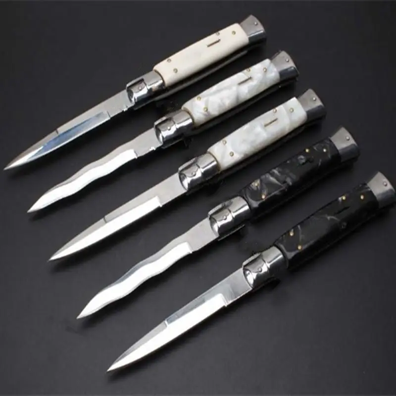 11 дюймовый акриловый 5 моделей Одиночного Действия карманный нож из итальянского