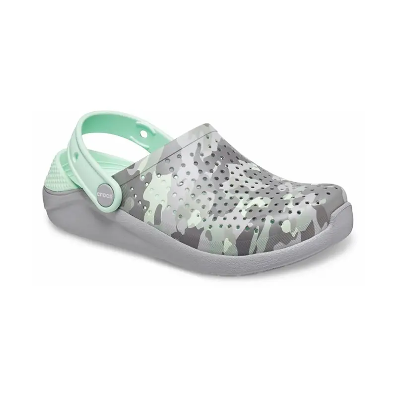 CROCS LiteRide Printed Camo Clog K KIDS|Мюли и сабо| |
