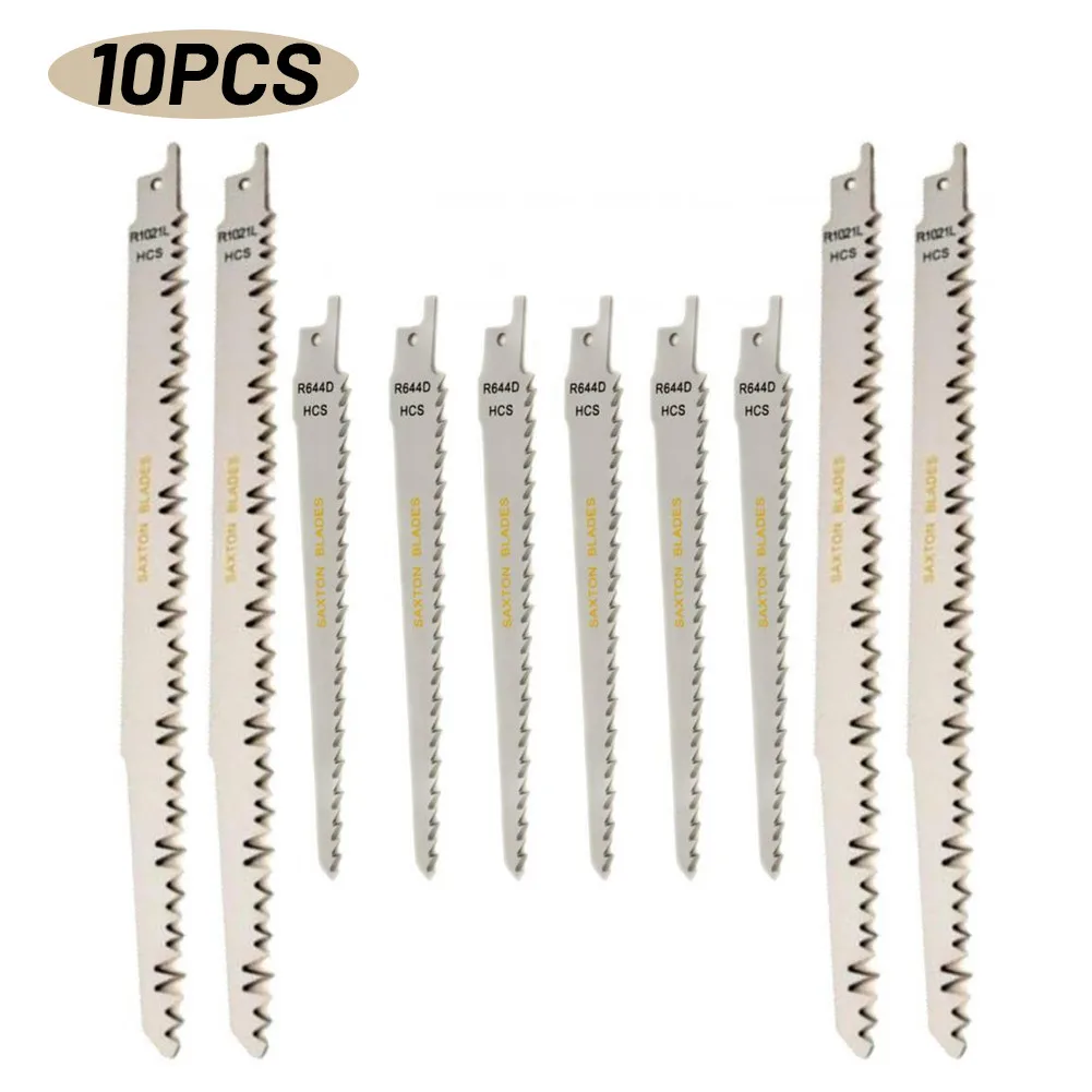 

10Pcs Reciprocating Saw Blade Metal Wood Plastic Assorted Blades WoodworkingCutter S1531L R644D For Dewalt Bosch MakitaHitachi.