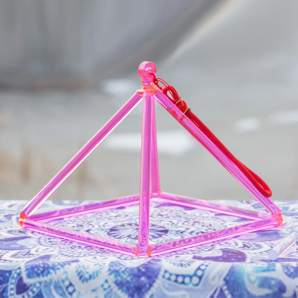 Пирамида пения с кристаллами 8 дюймов|Колокольчики и звонки| |