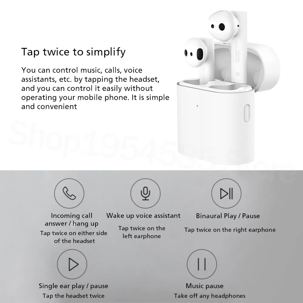 Оригинальные беспроводные наушники Xiaomi Airdots Pro 2s Mi True TWS Earbuds Air беспроводное