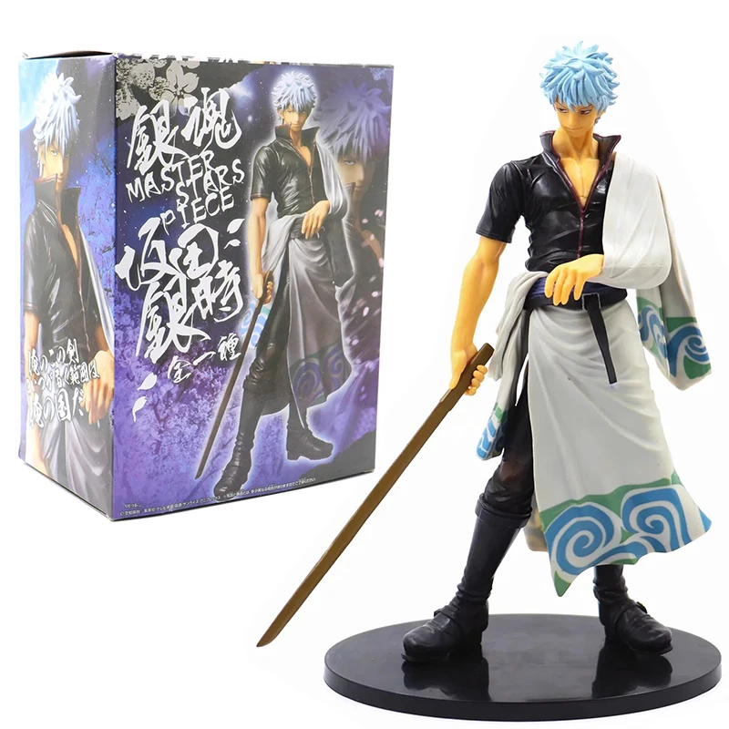 Фигурка героя GINTAMA Sakata Gintoki Shinpachi Kagura Коллекционная модель игрушки 25 см - купить по