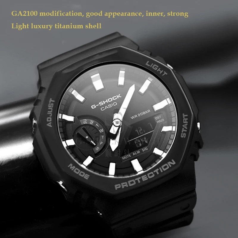 

GA2100 Titanium Alloy Watch Band Strap Bezel Watchband Frame Bracelet Accessory GA2110 Watchbands Metal Modification GA-2100 GA