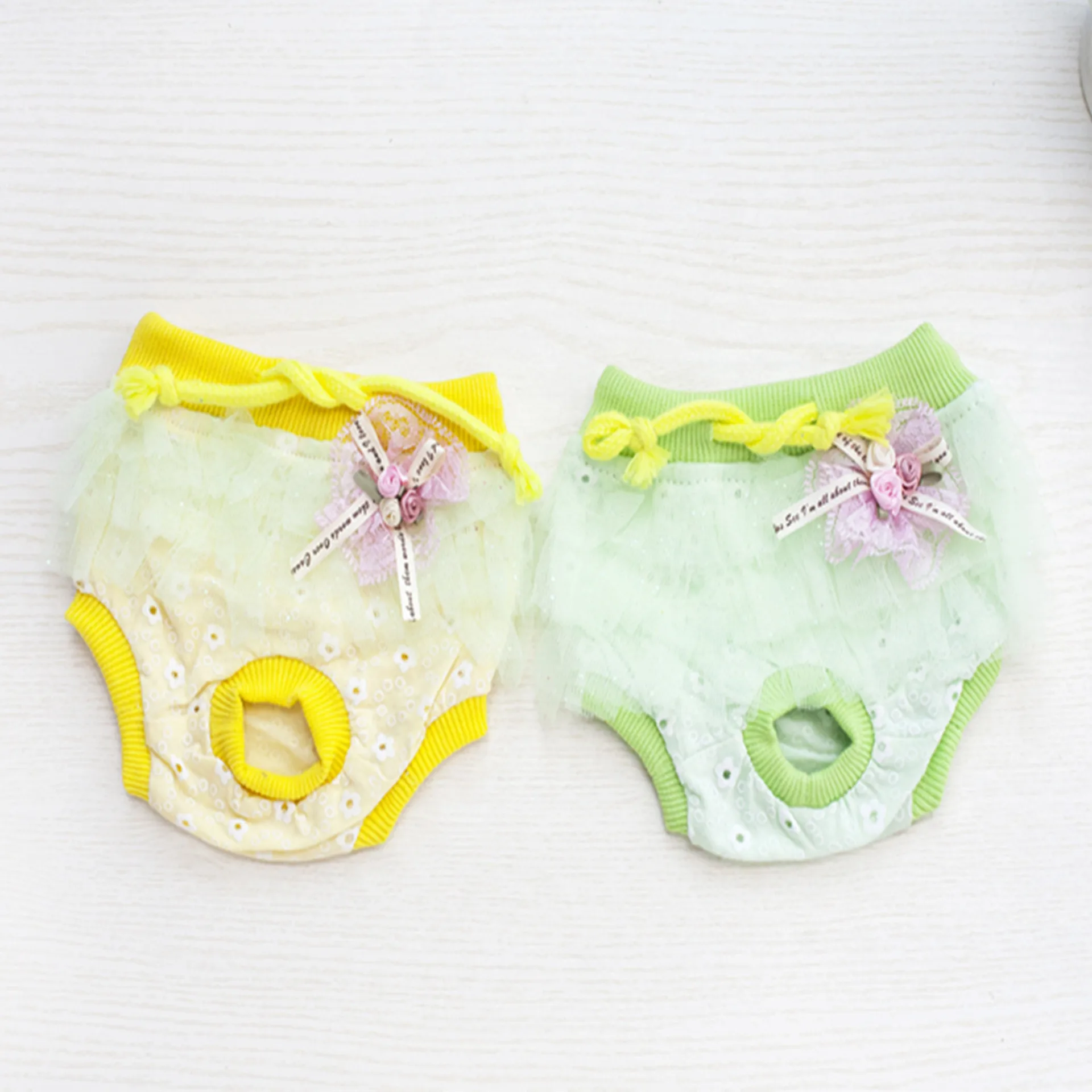 Шорты для домашних животных оптовая продажа товары хлопковые кружевные моющиеся