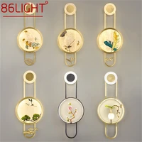 86light gold creative wall sconces lights modern brass led enamel lamps fixtures for home bedroom
