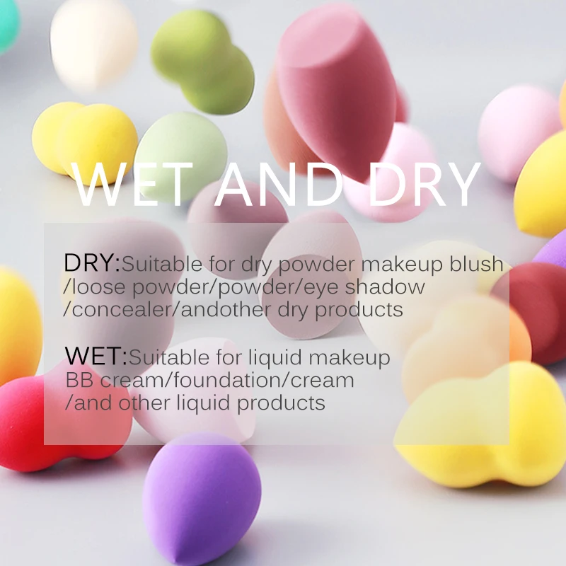 1 шт. мягкая губка для макияжа в виде капель воды |