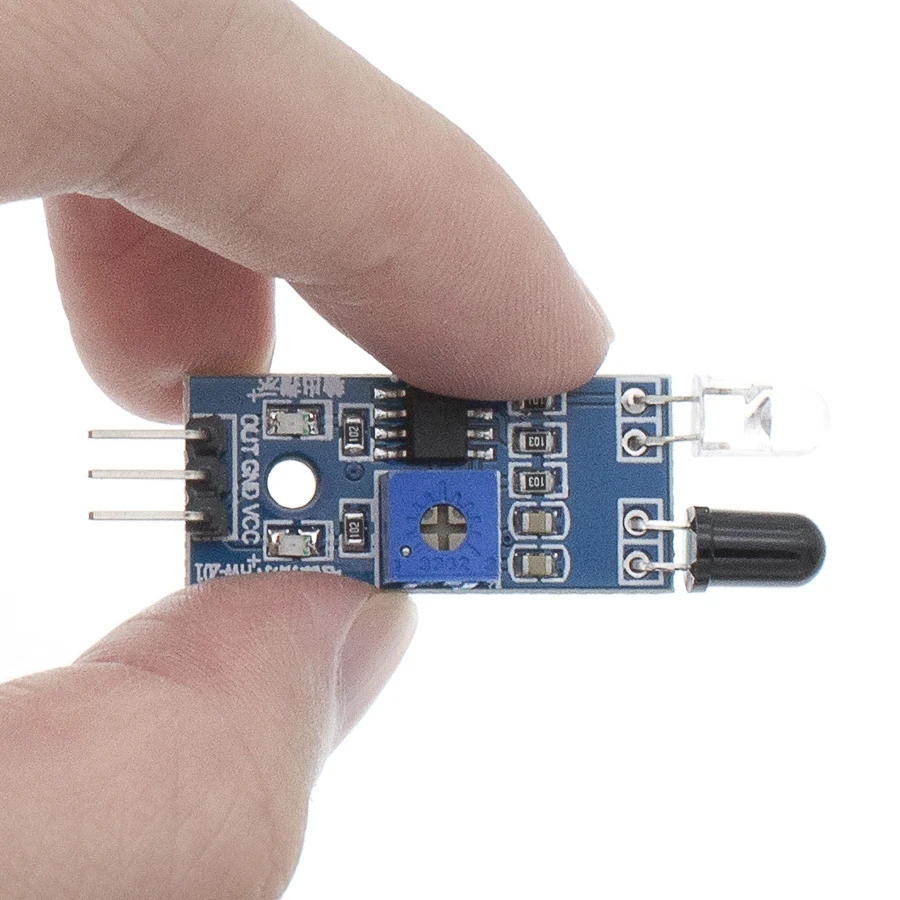 Инфракрасный модуль датчика обхода препятствий для arduino умный автомобильный
