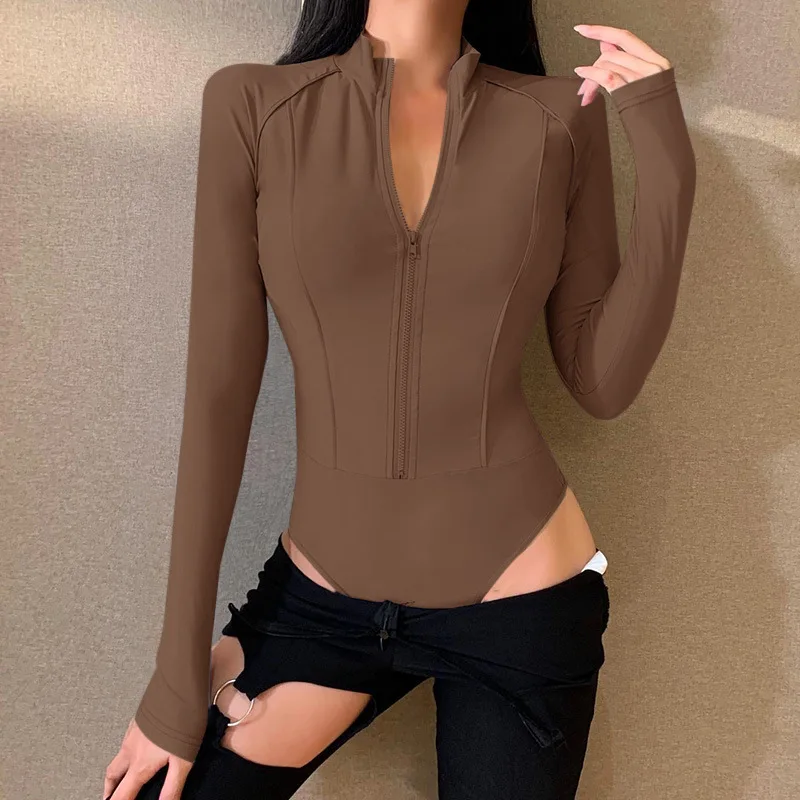 Боди Для женщин 2021 Спецодежда для футболка с длинным рукавом Женская цвет: черный