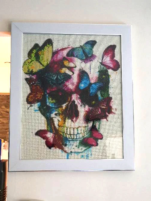 Полная квадратная дрель 5D DIY Алмазная картина &quotЦветочный Череп&quot вышивка