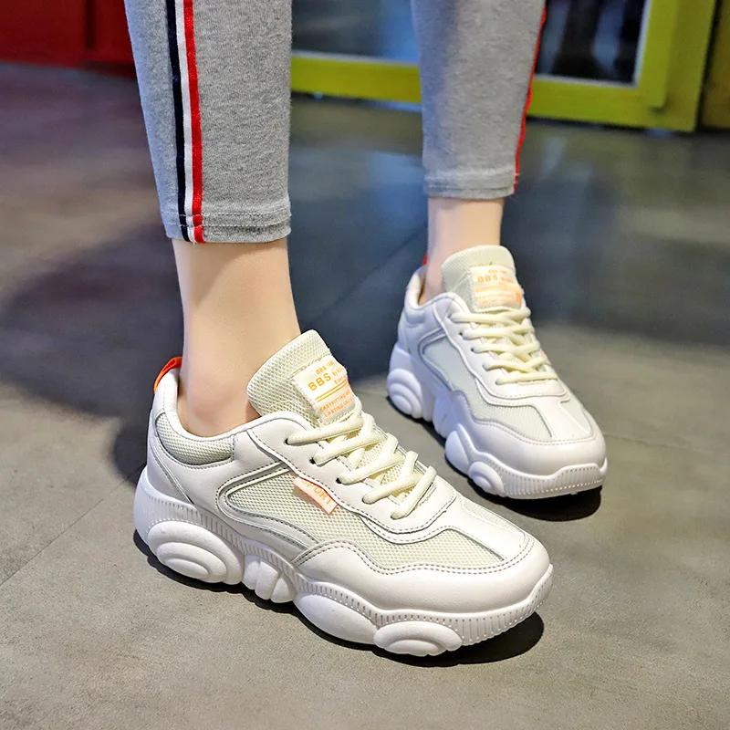 Для женщин Коренастый спортивная обувь 2019 новые весенние модные Медвежонок