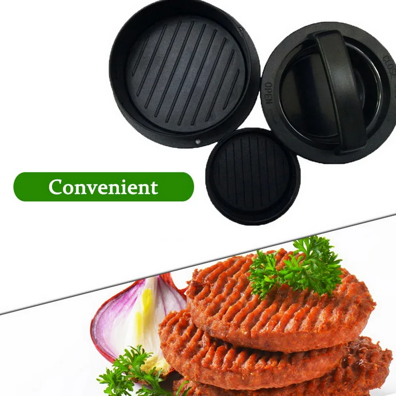 

ABS Hamburger Maker Hamburger Press Round Shape Non-Stick Chef Cutlets Hamburger Meat Beef Grill Burger Press Patty Maker Mold
