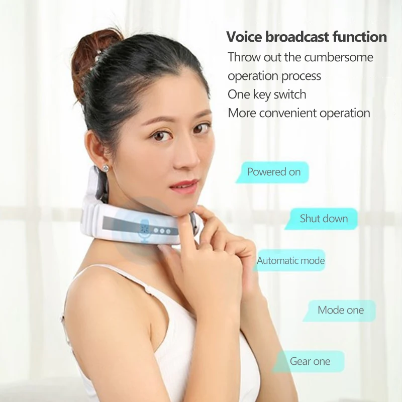 

Smart Shoulder Electric Neck Massager Electric Neck Massage Health Care Relaxation Three Head Relieve Stress Fatigue Pain Relief