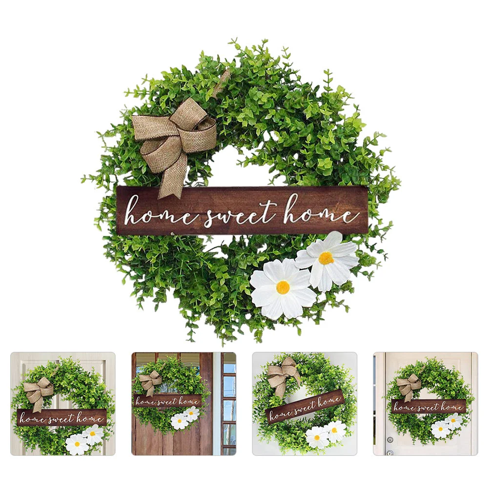

1Pc Artificial Plant Board Pendant Garden Hanging Decor Wall Hanging Pendant