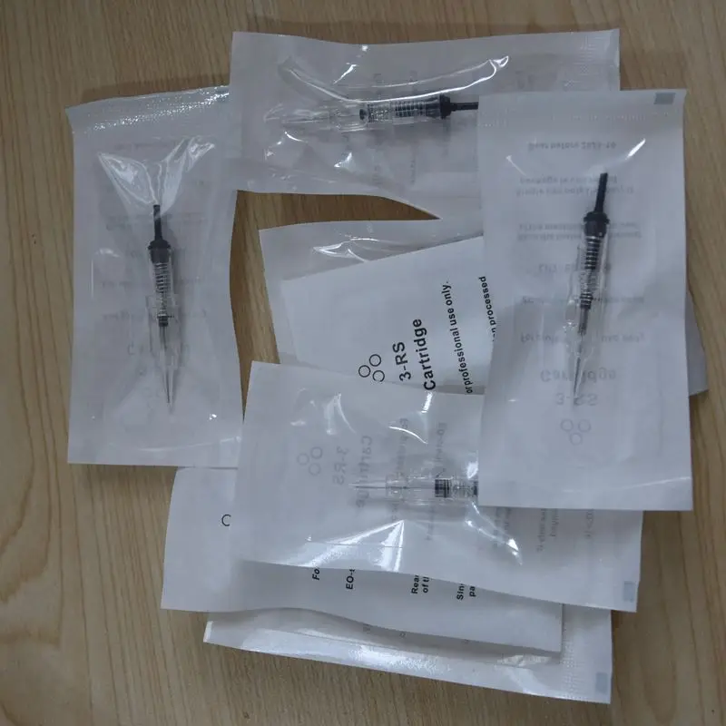 Тату-игла 100 шт./лот 3RS Одноразовые стерилизованные картриджи для перманентного
