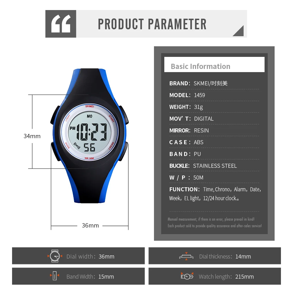 

SKMEI Sport Kids Watches Digital Watch Fashion More Colors Watch Children 5bar Waterproof Luminous Display montre enfant 1459