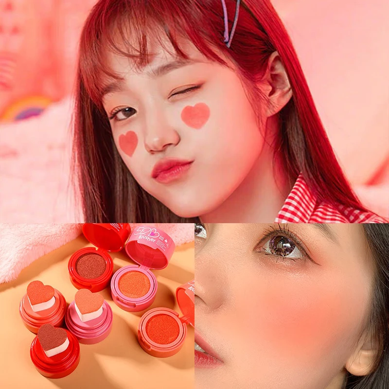 Водостойкая долговечная воздушная подушка уплотнение румяна крем Контур