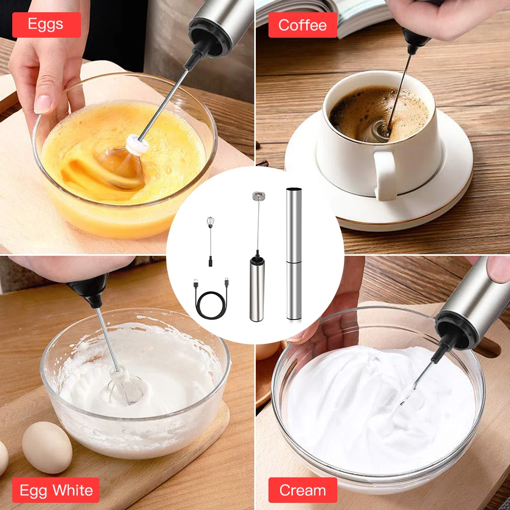 Пенообразователь для молока с зарядкой от USB портативный пенообразователь