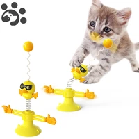 2021 pet cat toys turntable windmill tumbler cats feather stick toy for cats accessories plastic interactive cat toys