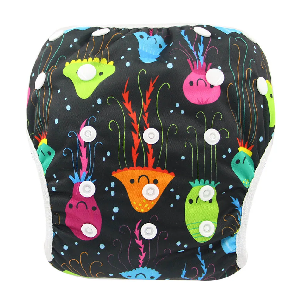 2 шт./упаковка Детские водонепроницаемые подгузники для плавания | Тканевые