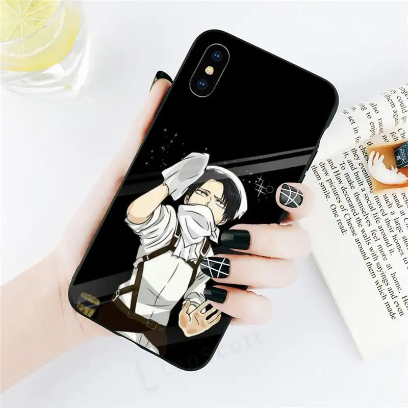

Anime Attack On Titan Levi Ackerman Phone Case for iPhone 11 12 mini pro XS MAX 8 7 6 6S Plus X 5S SE 2020 XR