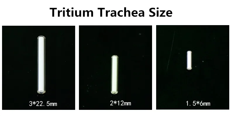 2 мм * 12 тритиевая газовая трубка автоматический светильник 25 лет Тритиевый