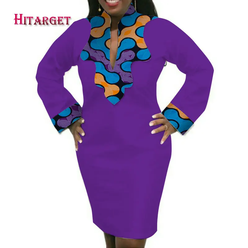 Hitarget африканские женские короткие Дашики сексуальные платья для женщин