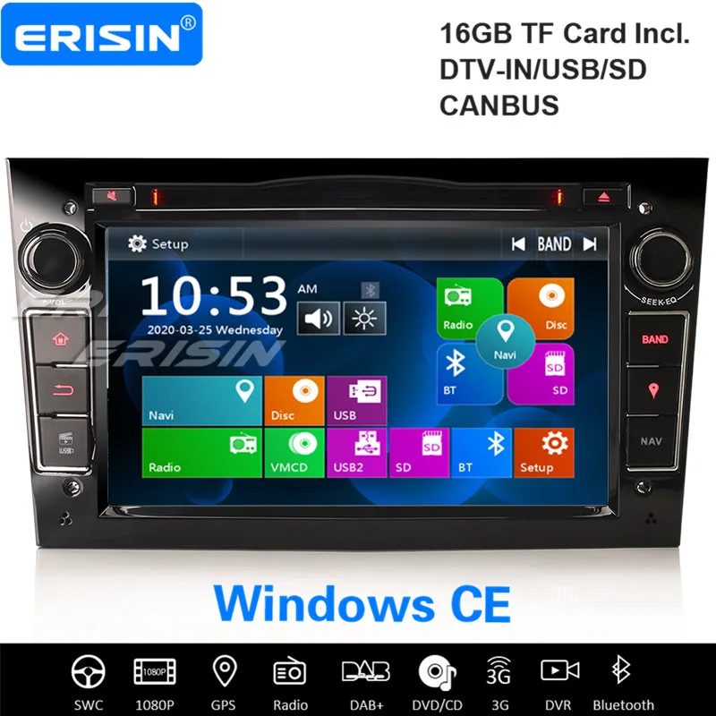 Автомобильная стереосистема erоблака 7260 DAB + DVB-T2 CD навигатор для Opel Vauxhall Zafira Antara Astra