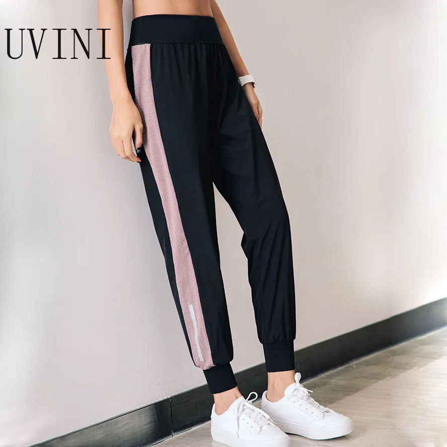 Спортивные брюки женские для спортзала бега свободные дышащие штаны фитнеса