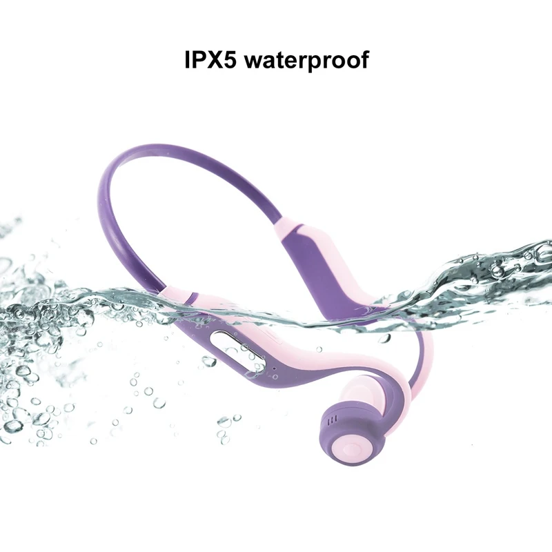 Водонепроницаемые спортивные наушники с костной проводимостью Встроенный 8 Гб sd