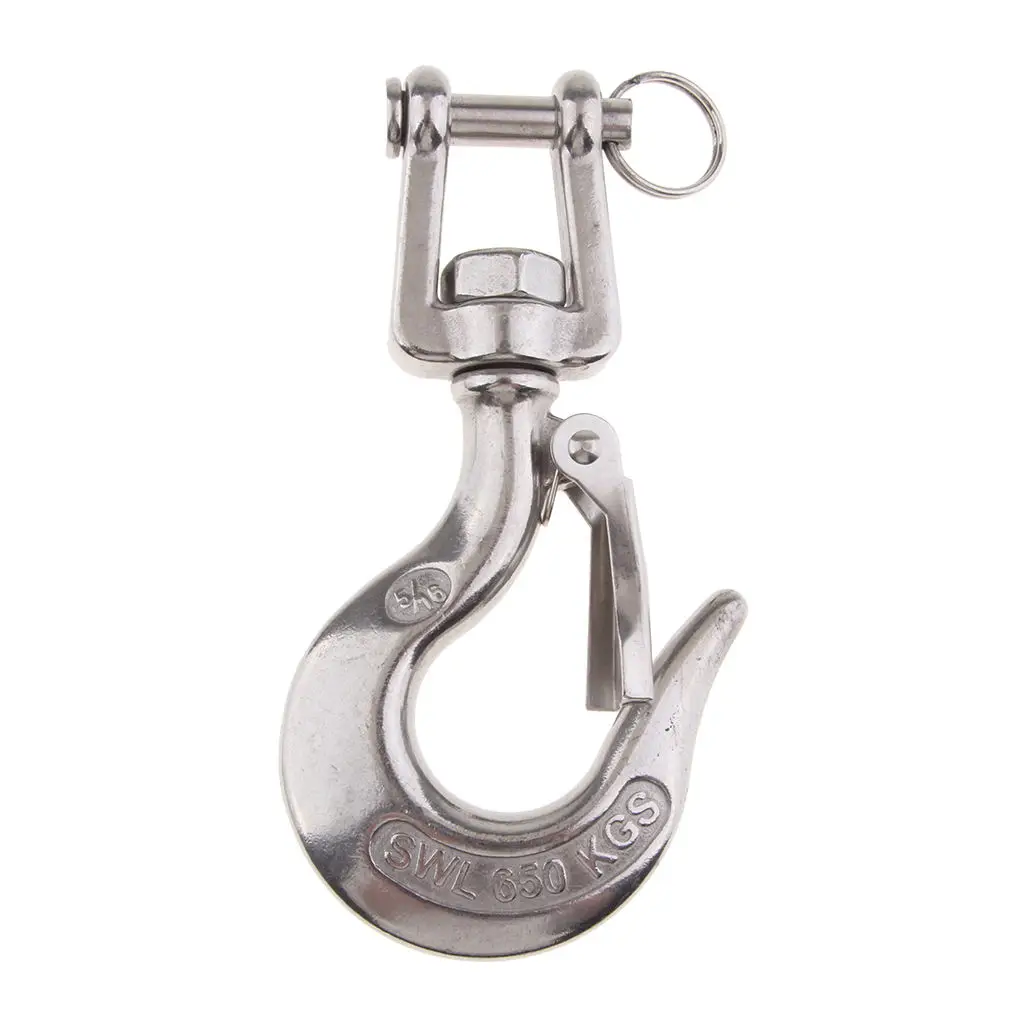 304 Stainless Steel Swivel Eye Clevis Lifting Chain Snap Hook 5/16 Inch |
