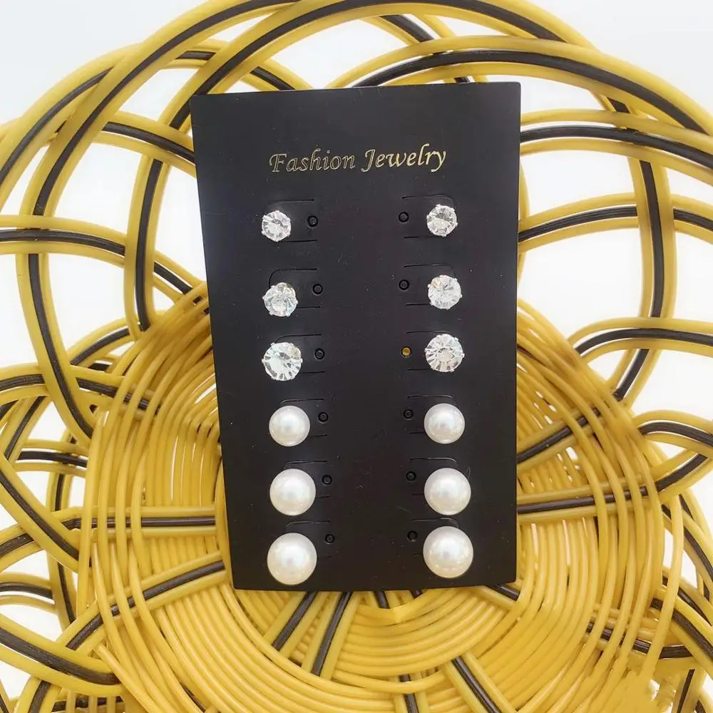 Женские серьги 6 пар модные украшения вечерние подарки на свадьбу аксессуары