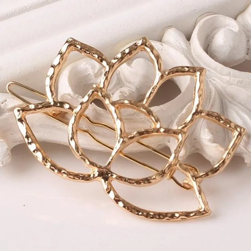 Женская заколка для волос в стиле ретро с цветком лотоса заколки головной убор