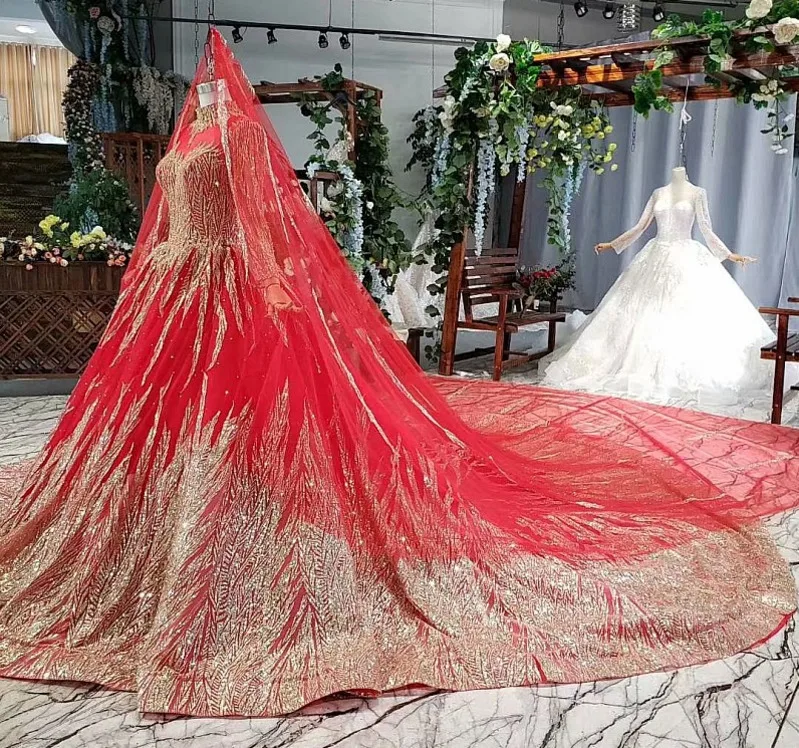 2020 роскошное красное и Золотое блестящее вечернее платье с бусинами блестками