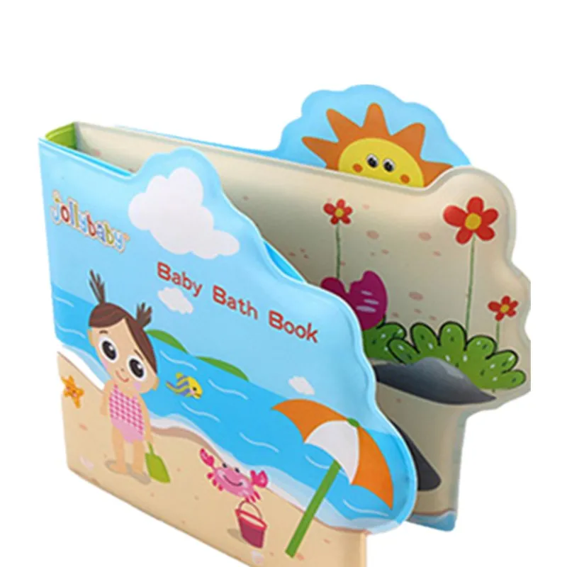 Тканевая книга с героями мультфильмов для новорожденных водонепроницаемая