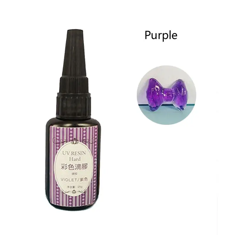 

25g UV Epoxy Resin Crystal Non-Toxic For Jewelry DIY Silicone Molds Quick Curing