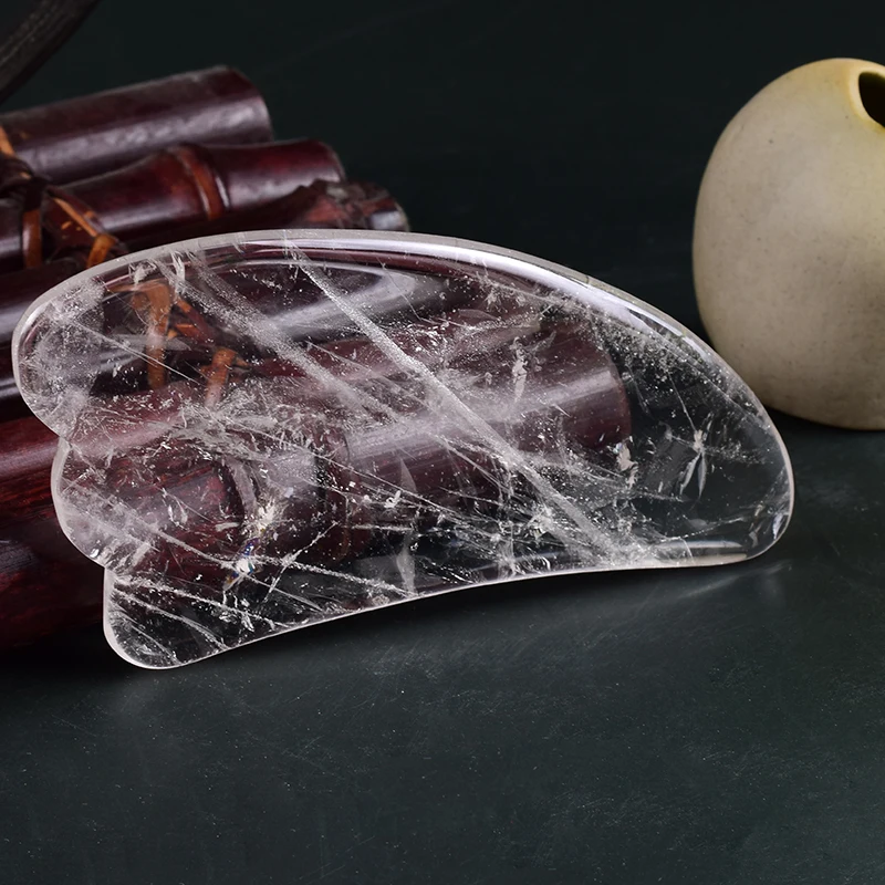 

Natural Rock Quartz Face Massager Skin Care Tools Set Beauty Acupuncture Scraping Crystal Stone Gua sha Health Back Lift Therapy