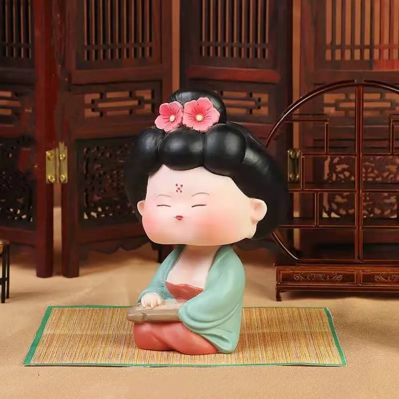 

New style, Tang Dynasty ladies, resin ornaments home accessories gifts, style A