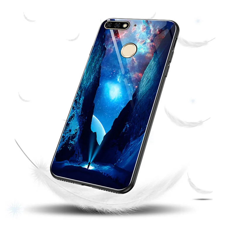 Светящийся чехол из закаленного стекла для OPPO R9S R11 R11S PLUS R15 R15x R17 PRO R19 RENO 2 Z reno2