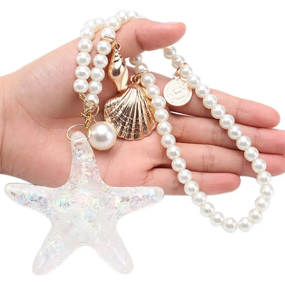 

Cute Starfish Shell Key Chain Crystal Pendant Keyring Keychain Keyfob Gift