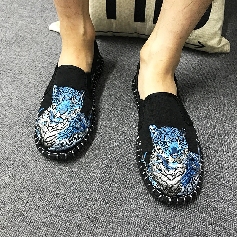 Модная мужская Вулканизированная обувь Харадзюку мужские эспадрильи Лоферы