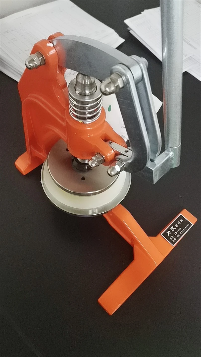 Образец Ткани Ручной пресс ручной текстильный материал круглый дисковый