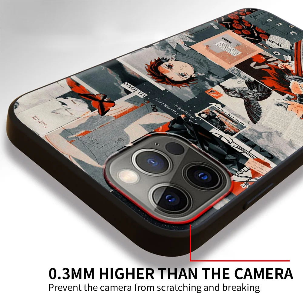 

Kimetsu No Yaiba Case For Apple iPhone 11 12 Pro Max 8 7 6 Plus XR X XS 6S Soft Back Cover SE 2020 Phone Shell Coque Fundas Capa