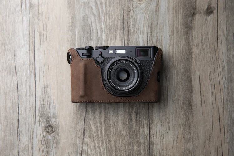 Бренд AYdgcam ручной работы из натуральной кожи чехол для камеры Fujifilm X100F X100-F сумка для камеры половина крышки винтажный Чехол