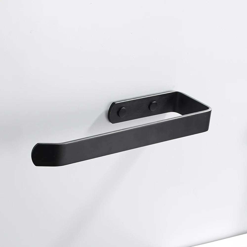 Держатель для полотенец ванной комнаты вешалка черное пространство алюминиевая