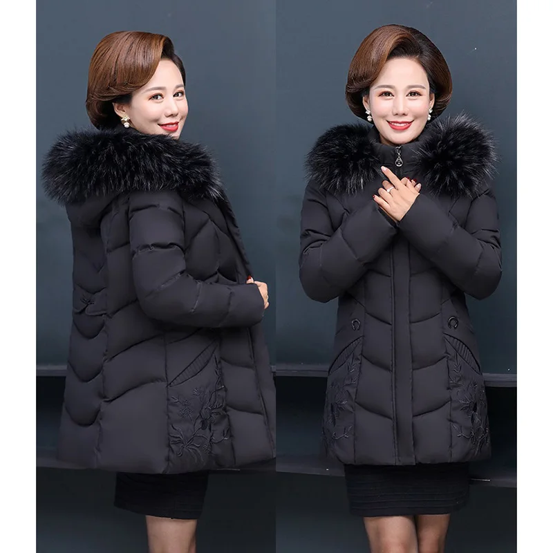 Женская зимняя пуховая куртка для женщин среднего возраста новинка 2020 женские