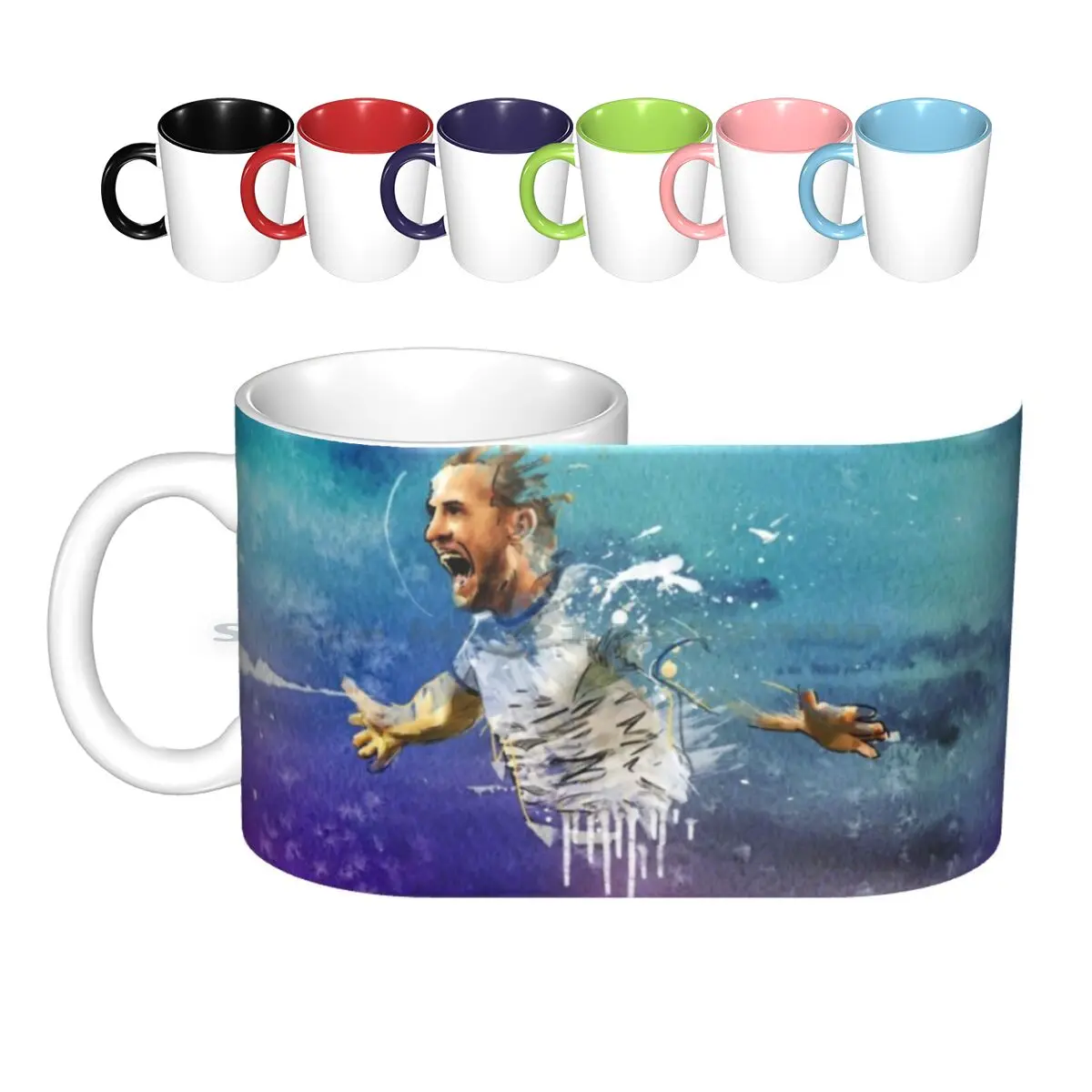 

Классические керамические кружки, кофейные чашки, Кружка для молока и чая, кружка Гарри шпора, Футбольная креативная трендовая винтажная По...