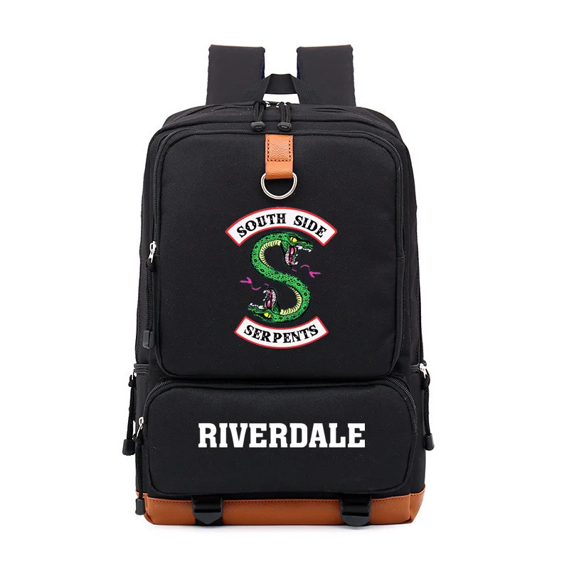 

New South Serpents Riverdale Snake Boy Girl Children School Bag Women Bagpack Teenagers Schoolbags Canvas Men Student Backpack