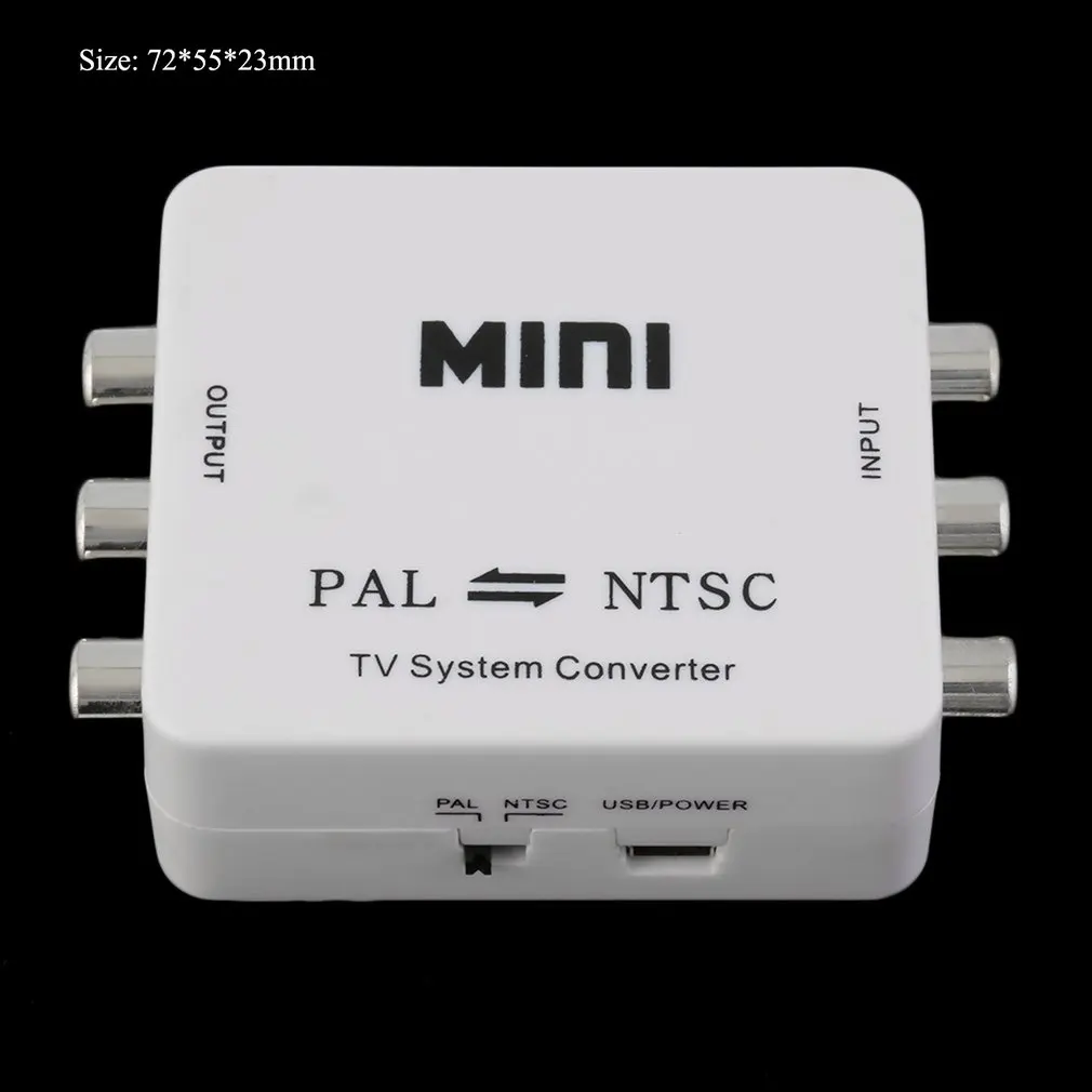 

PAL NTSC SECAM to NTSC PAL TV Video System Converter Switcher Adapter Male-female Unshielded Application in Multimedia UK Plug