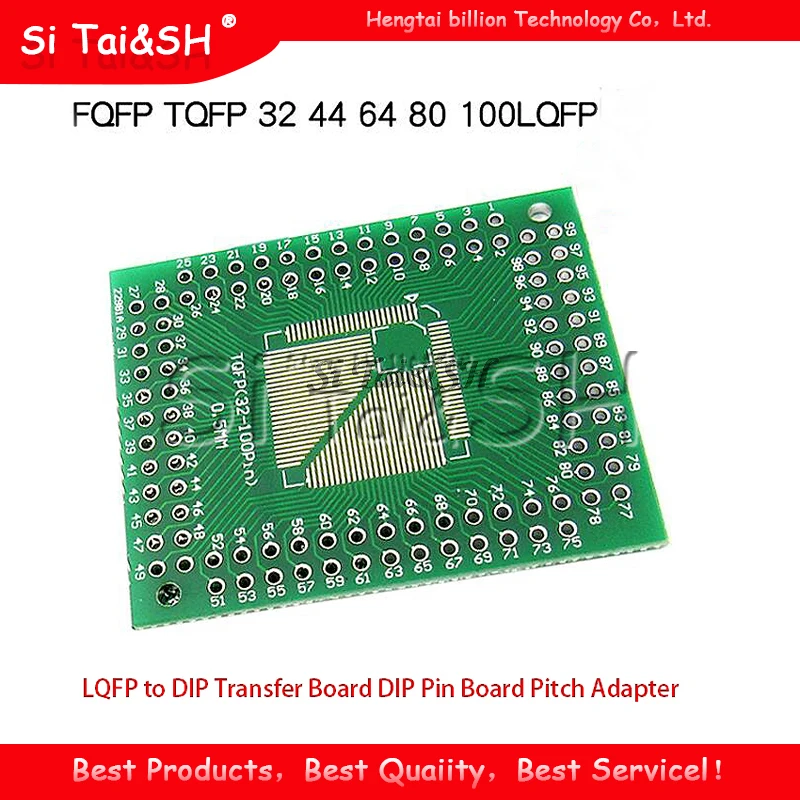 5 шт. FQFP TQFP 32 44 64 80 100 LQFP для DIP передачи платы Pin плата шаг адаптер|Интегральные